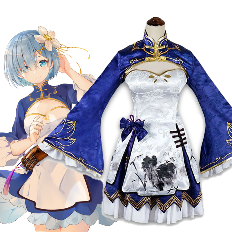 Rem Ram Cosplay Cheongsam pour - South Korea Lifestyle avis et prix